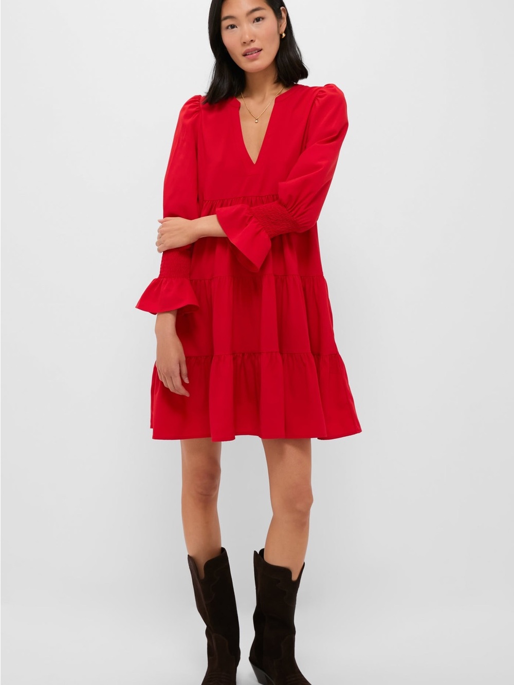 NWT Tuckernuck Pomander Place Red Crepe Kenzo Dress
